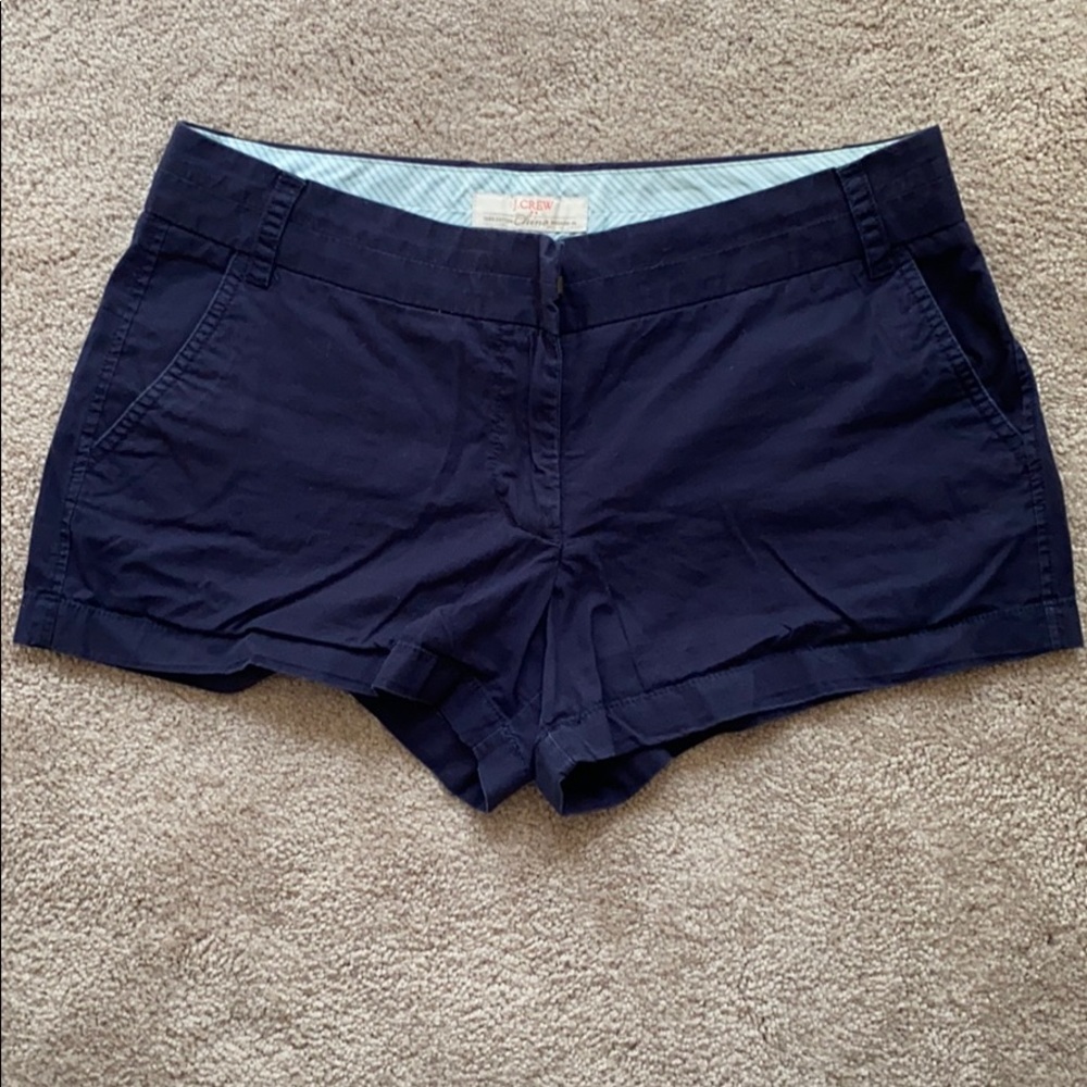 J Crew navy broken-in chino shorts